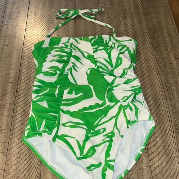 Rare Lilly Pulitzer 🏝️ for Target 🎯 Swimsuit 🩱🏊 Full Bottom Tie Top Back🪝 - Picture 1 of 17